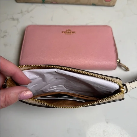 Coach Cream and Pink Wallet with Playful Fruit Print - Picture 7 of 7